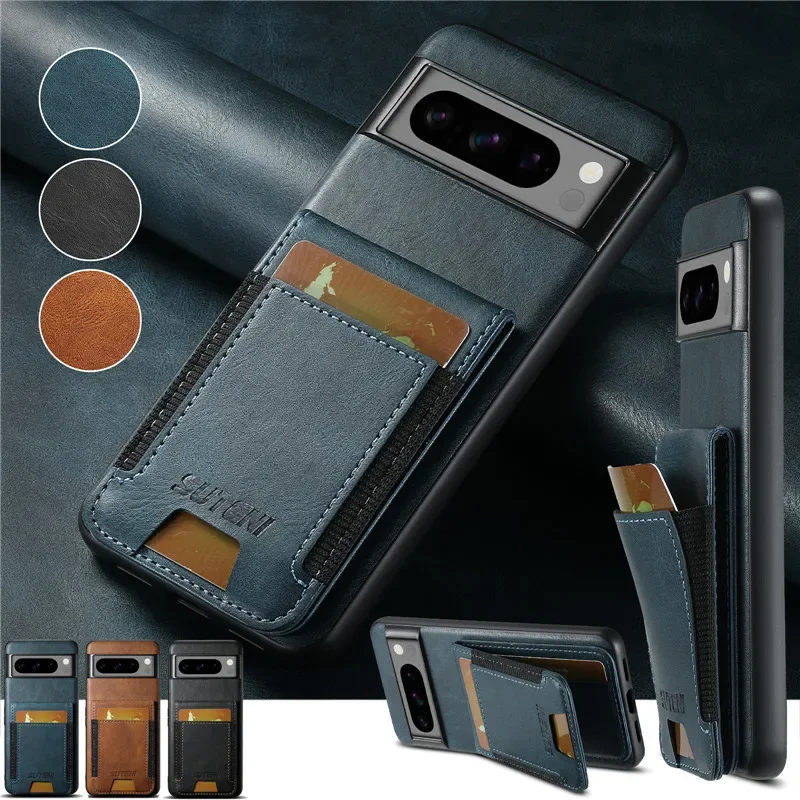 حافظة هاتف جلدية فاخرة متعددة الوظائف من EUCAGR لهاتف جوجل بيكسل 9 برو 8 7 6 برو حافظة لهاتف جوجل بيكسل 8A 7A 6A #1