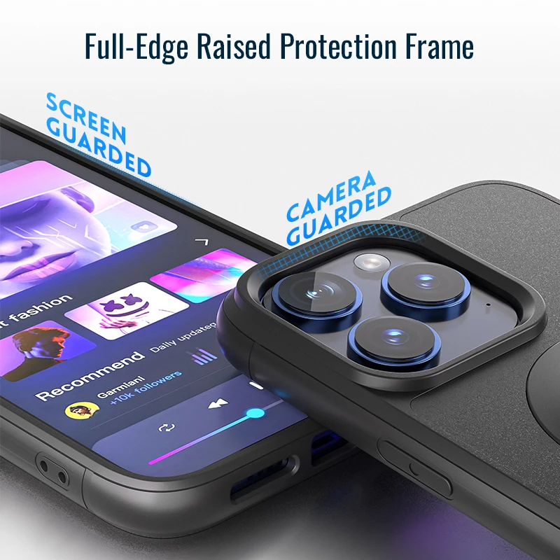 Shockproof Case for iPhone 17/16/15/14/13/12/11Pro Max Quad-Style Motorbike / Bicycle Phone Holder/Car Mount with Lock-in Design