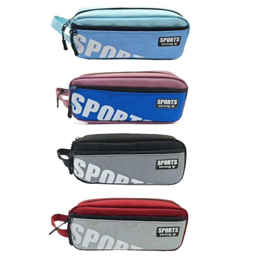 أزياء قماش حقيبة أدوات مكتبية الطلاب سعة كبيرة مقلمة اللوازم المدرسية رسالة القلم الحقيبة للجنسين