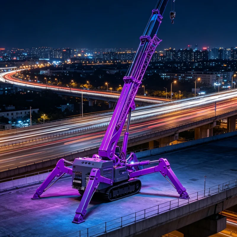New Factory-customized Multi-functional Hydraulic Crawler Crane with A Lifting Capacity of 5T & A Telescopic Boom Height of 18m