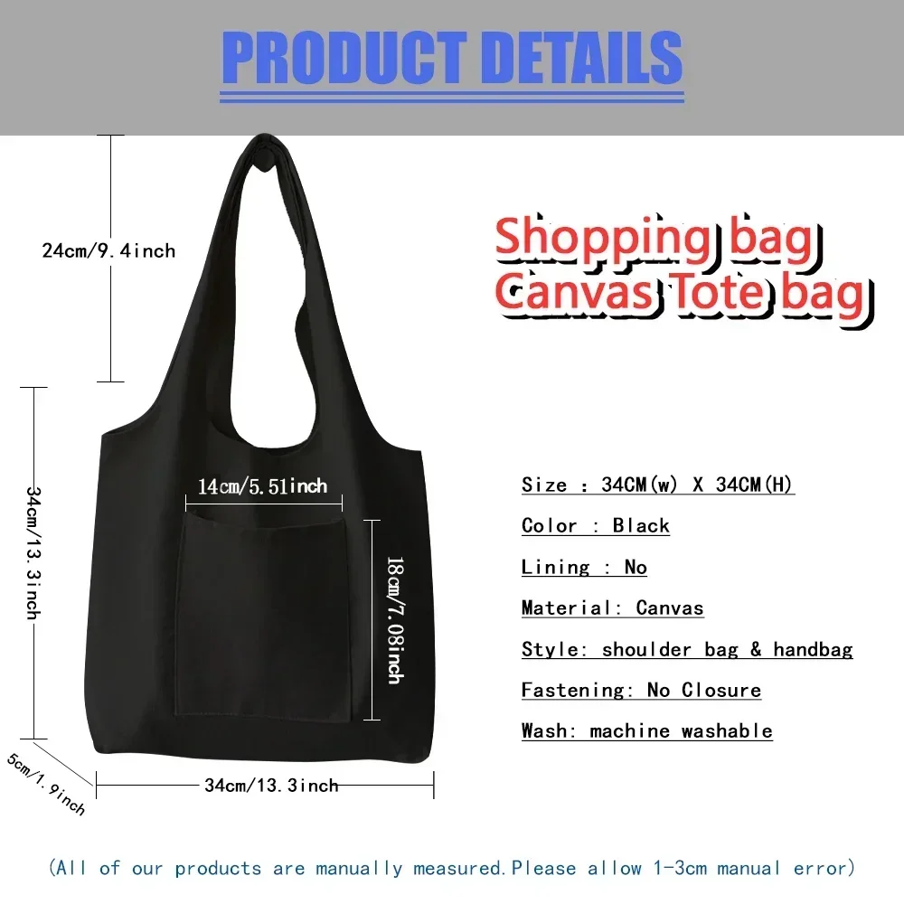 Custom Tote Bag for Women Casual Shopping Bags Personalized Name Eco Shopper Bags Birthday Gift Feminina Foldable Shopping Bag