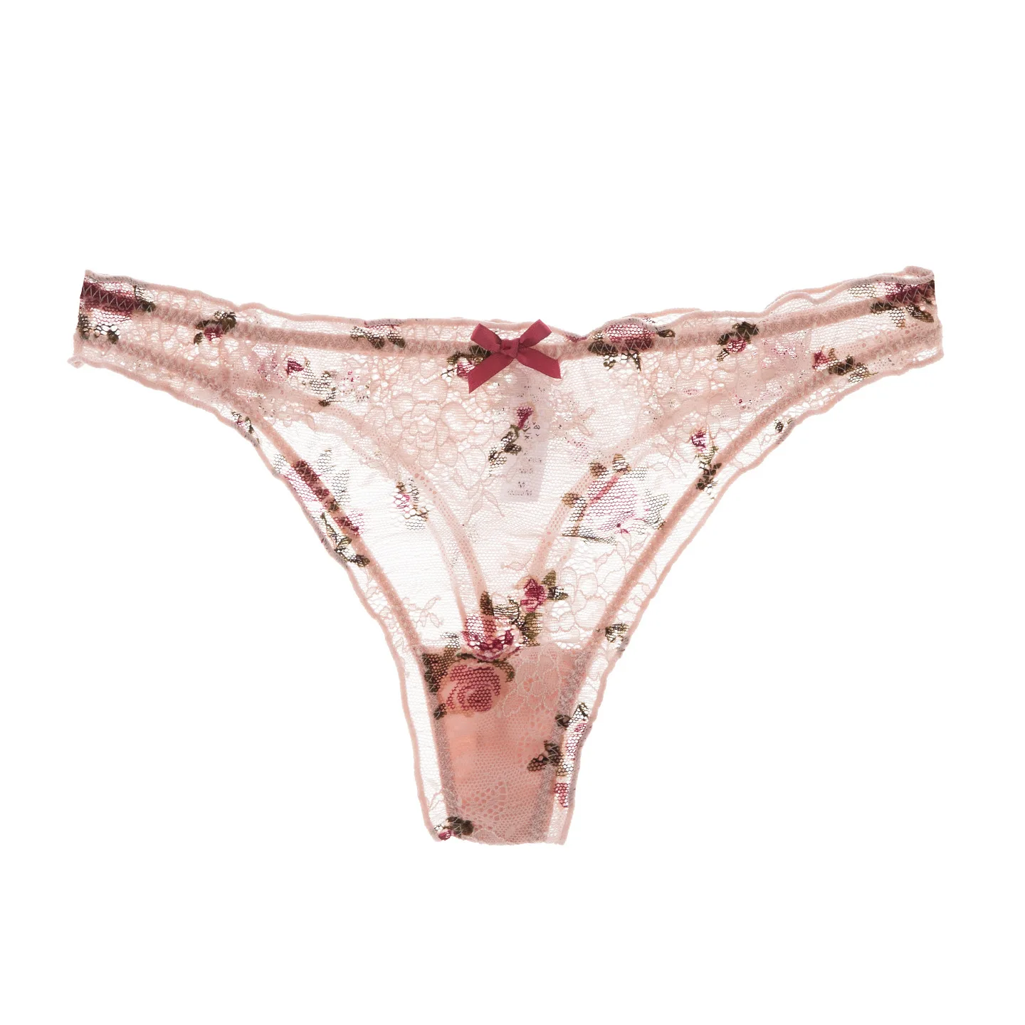 Spitzenblumen Sexy Damen-Slips Tanga G-String Mädchen-Höschen Dünne Transparente Niedrige Taille Unterwäsche Damen-Lingerie