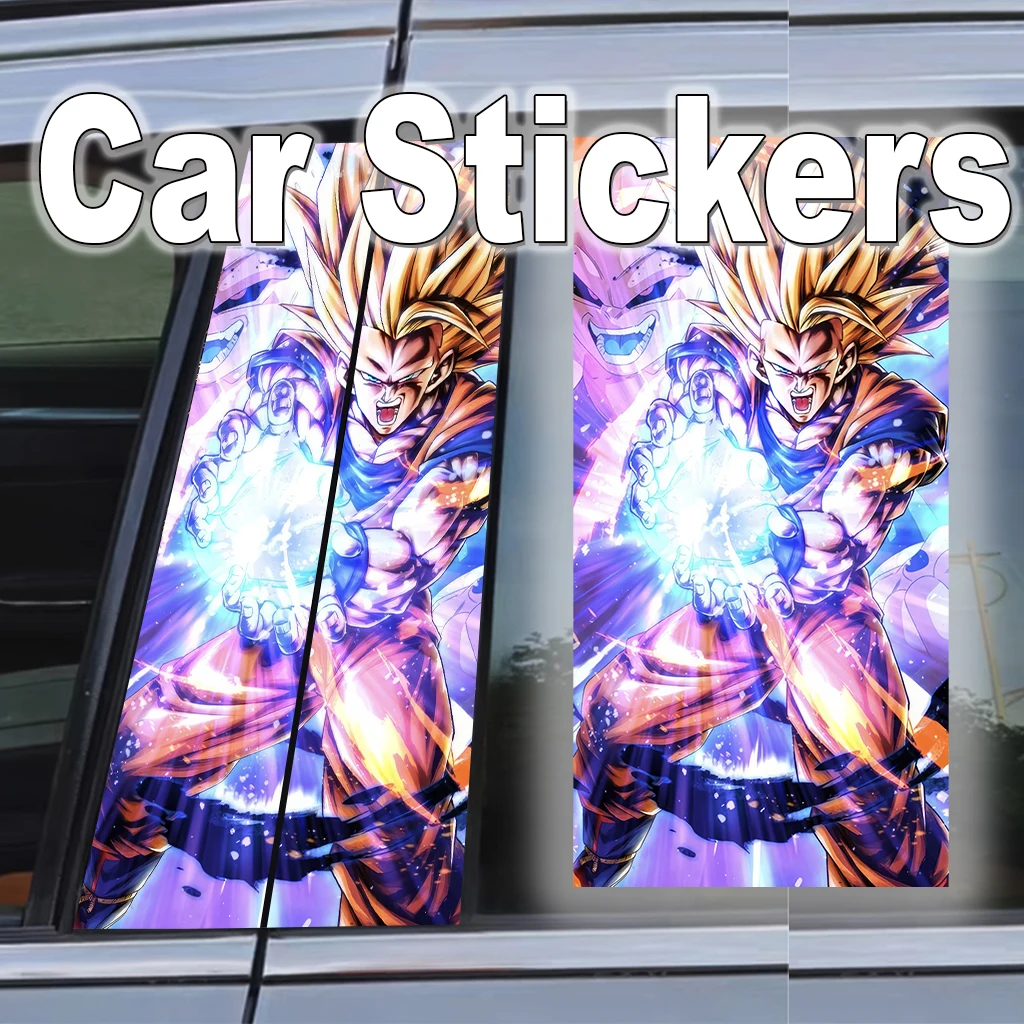 

Dragon Ball Car Door B Pillar Decal Waterproof Sticker Super Saiyan Anime Self-adhesive Decor Gift Car Exterior Accessories