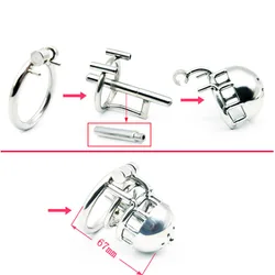 Chaste Bird New Stainless Steel Male Dual Use PA Chastity Device Penis Ring Cock Cage Adult Sex Toys Kidding Zone 