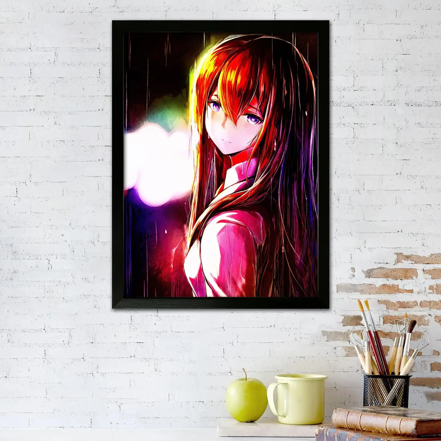 Steins Gate Anime Poster Prints Wall Art Canvas Painting Poster For Modern Family Living Room Home Decor