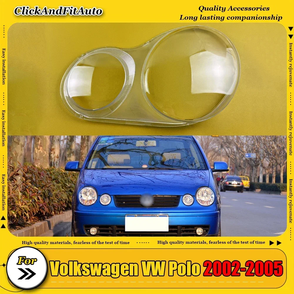 

Для Volkswagen VW Polo 2002-2005 корпус фары прозрачный абажур корпус лампы маски крышка линзы фары оргстекло