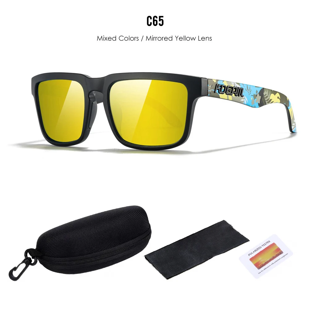 2025 Kdeam Polarisierte Sonnenbrille für Männer Frauen Mode Unisex Marke Trendy Outdoor Brillen Für Paar Spiegel rote Linse 10