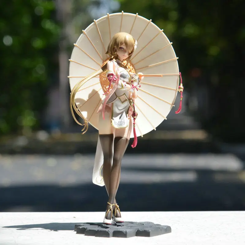 

In Stock Game Honkai Impact 3 Figure 25cm Rita Rossweisse Huanxisha Cheongsam Figures Action Black Sexy Silk Model Toy Doll Gift