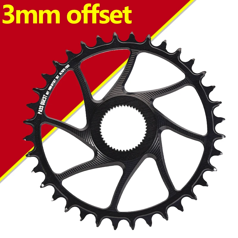 3mm Offest for VEGAET/ALDHU Crank 36T 38T 40T 42T 44T 46T 48T Round Narrow Wide Chainring Rotor Gravel Bike 9 10 11 12 Speed