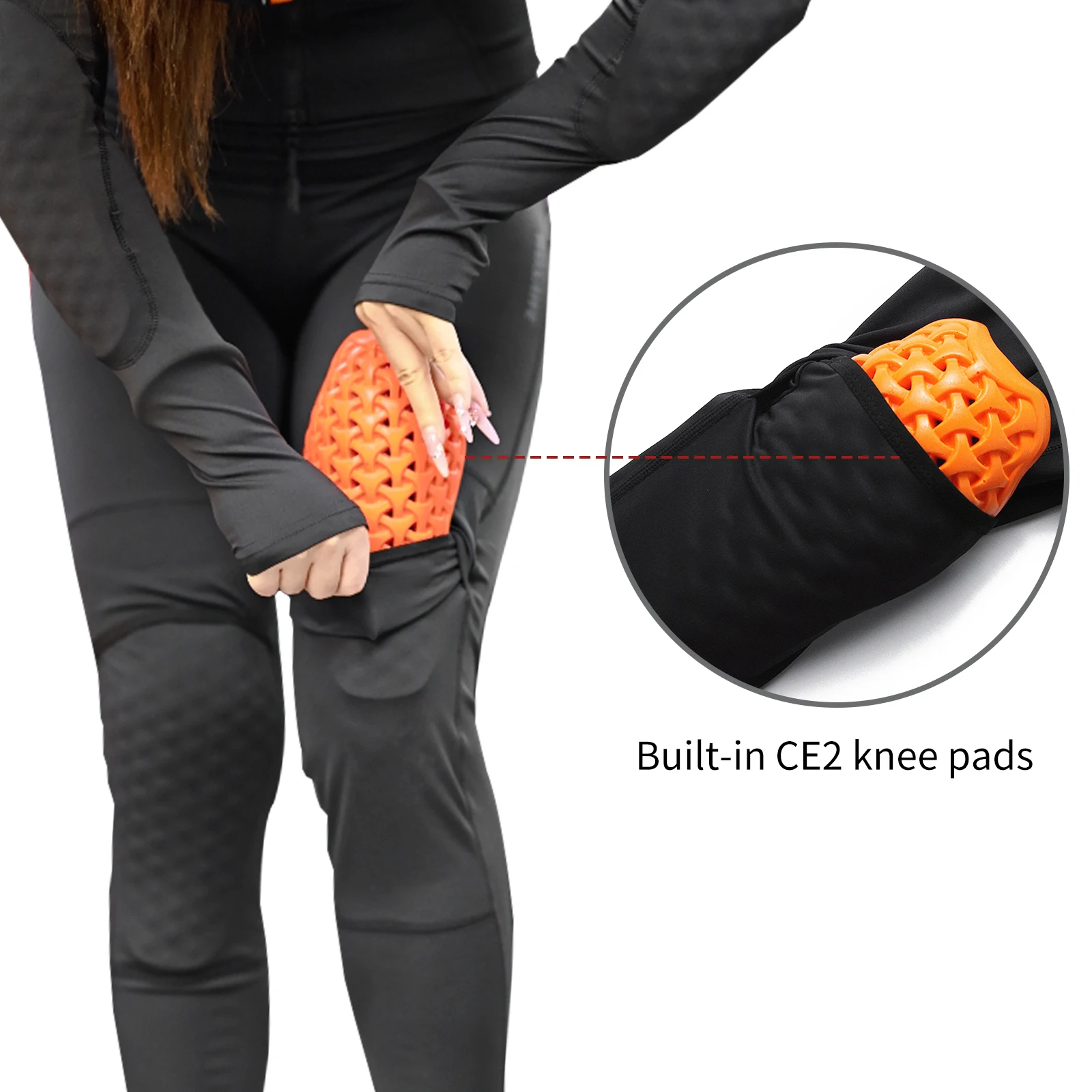 WOSAWE, pantalones de motocicleta para mujer, pantalones reflectantes de cintura alta anticaída para motociclista, pantalones de carreras para Fitness, pantalones de gimnasio, cadera melocotón miel