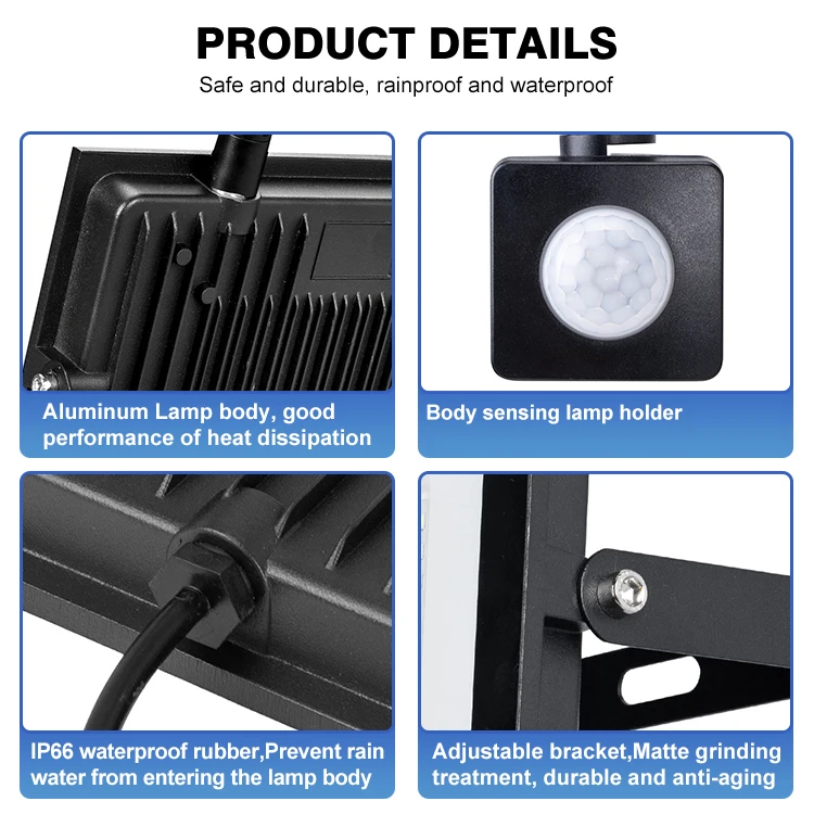 محس حركة الكاشف في الهواء الطلق التعريفي ضوء الباعثة للضوء ديود ضوء أضواء مقاومة للماء الاستشعار الفناء الخلفي المرآب الفناء #2