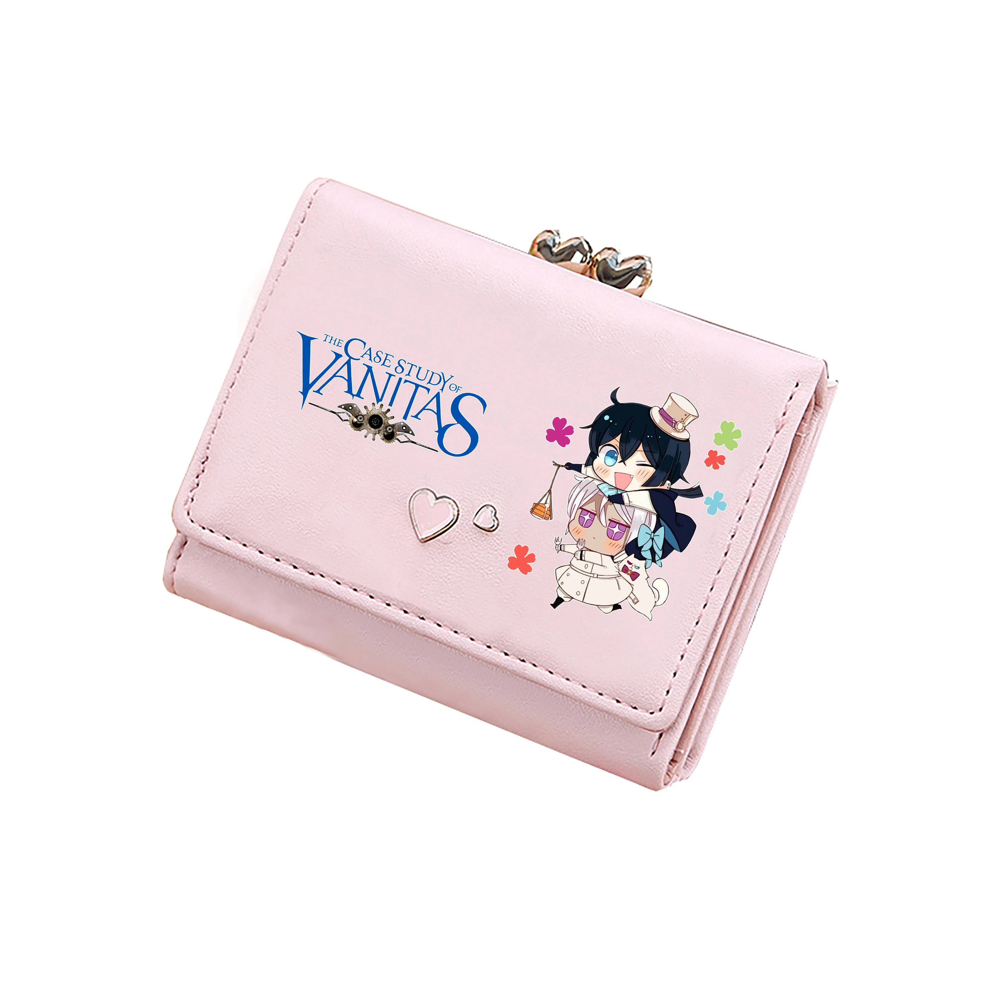 The Case Study of Vanitas Cartoon Coins Purses Anime ID Card Holders Pu Leather Short Wallets Cute Money Pockets Mini Clutch