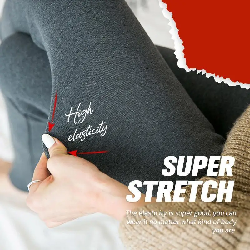 Women\'s Leggings Winter Warm Fleece Leggings Pants Thermal Warm Thickened Plush Slim Fit Winter Tights High Waisted Yoga Pants