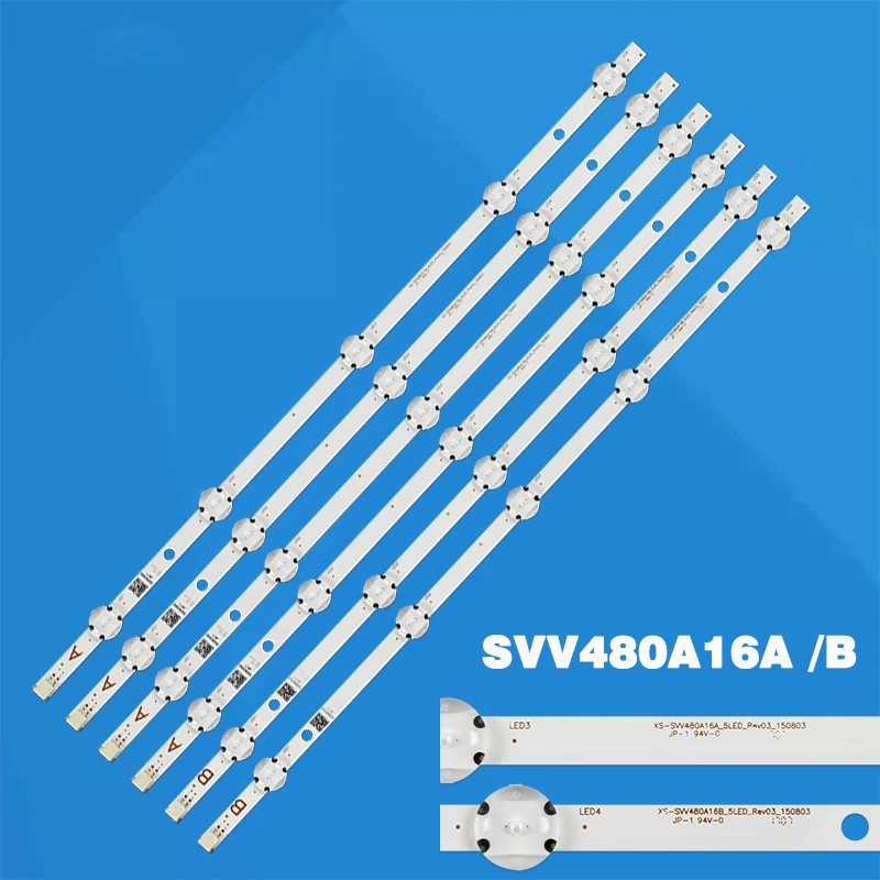 

LED BACKLIGHT strip 5 lamp SVV480A16A SVV480A16B VES480UNDS-2D-N12 N11 N13 N14 N19 JL.D48051330-078AS-C for 48VDLM17 LT-48C780