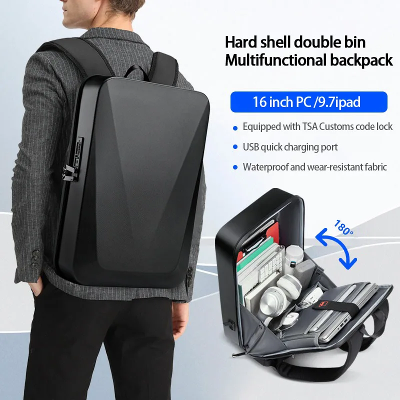 Men's Backpack New E-sports Backpack Hard Shell Backpack Men's Cool Computer Business Office Waterproof Travel Backpack