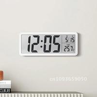 LCD Screen Digital Wall Clock Time Week and Temperature Display Electronic Clock Modern Desktop Alarm Clock Bedroom Home Decor