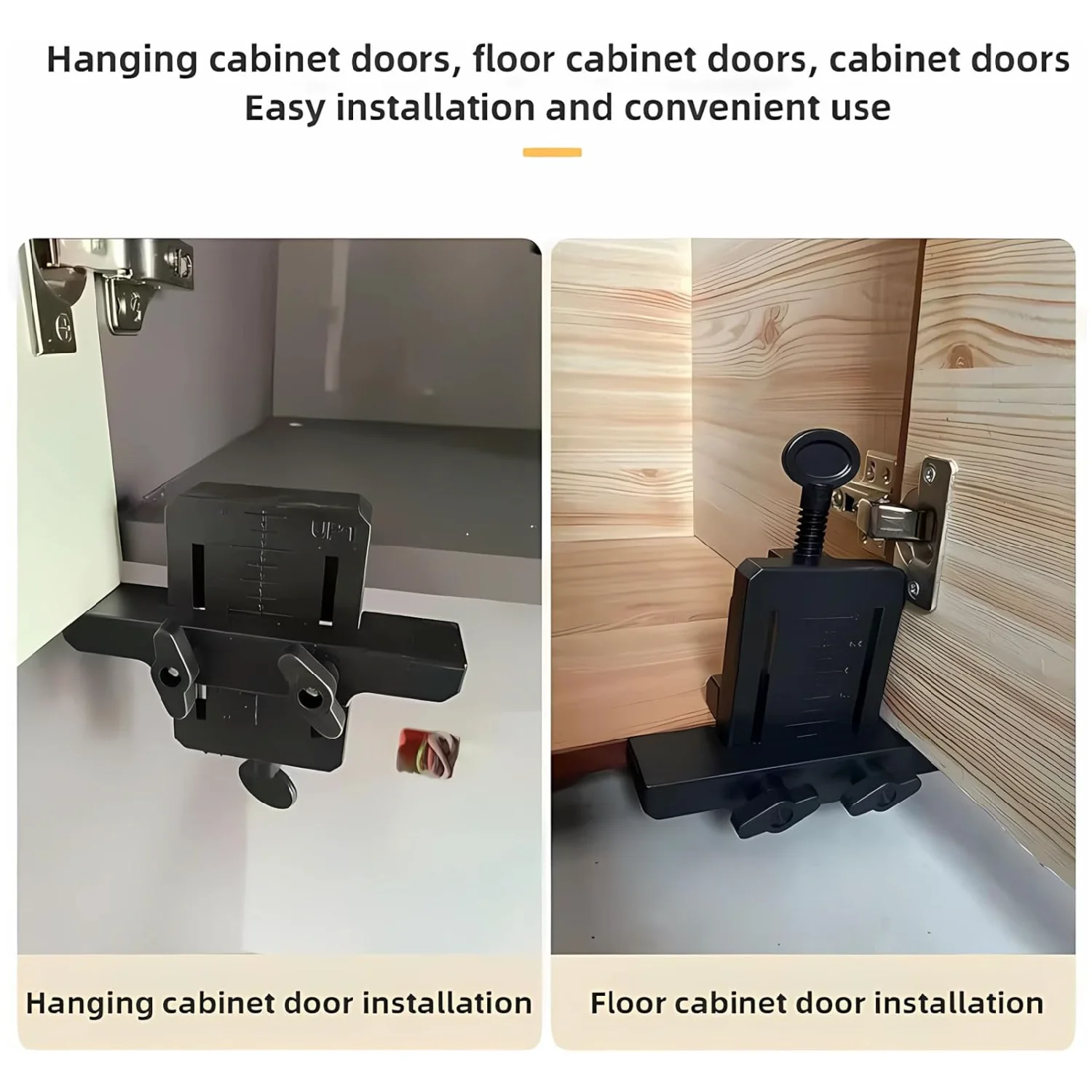 Adjustable Cabinet Door Installer Tool Quick & Precise Alignment Cabinet Door Locator Fixture No Damage to Cabinets