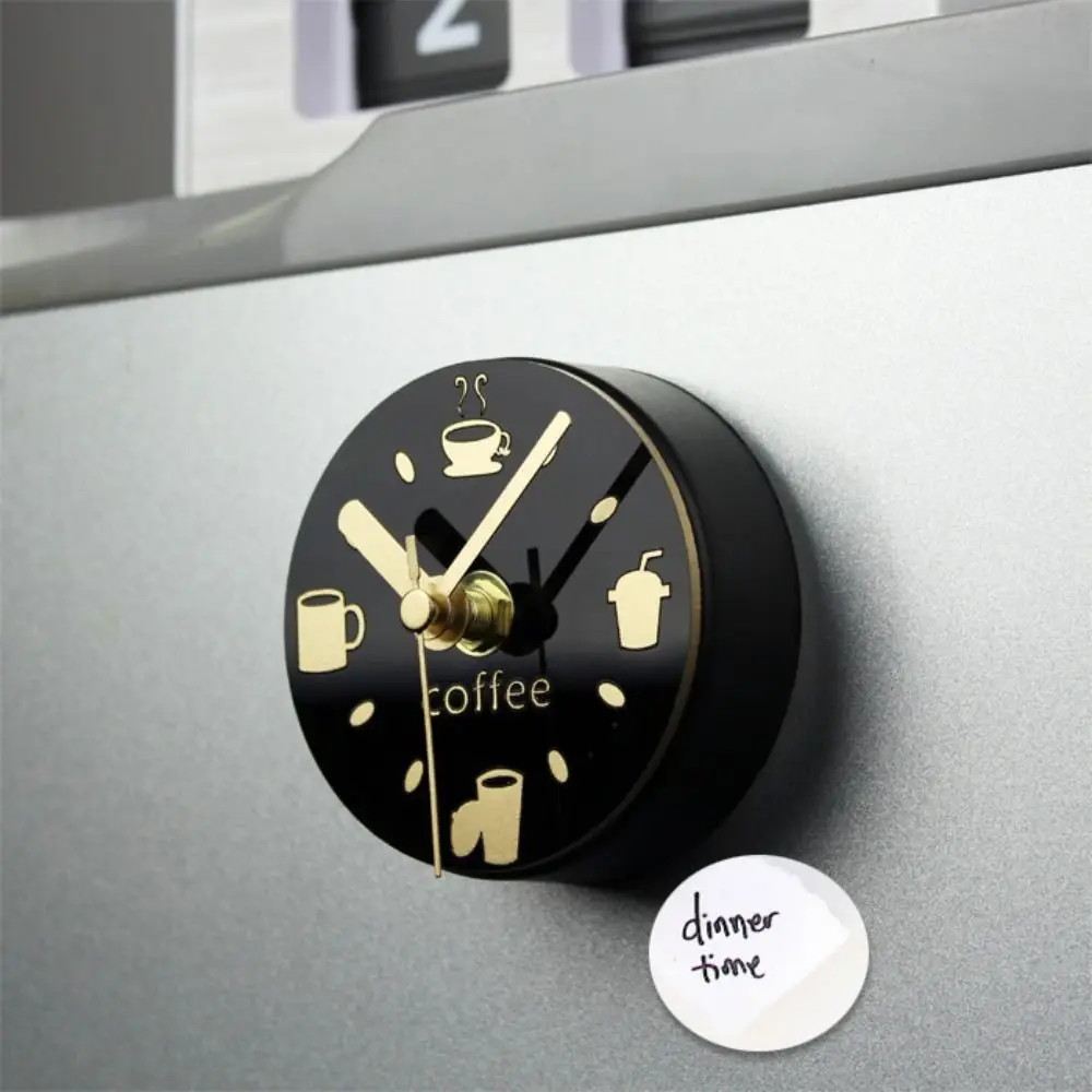 Crafts Resin Refrigerator Sticker Creative Portable Refrigerator Clock Magnetic Multifunctional Fridge Magnet Photo Paste
