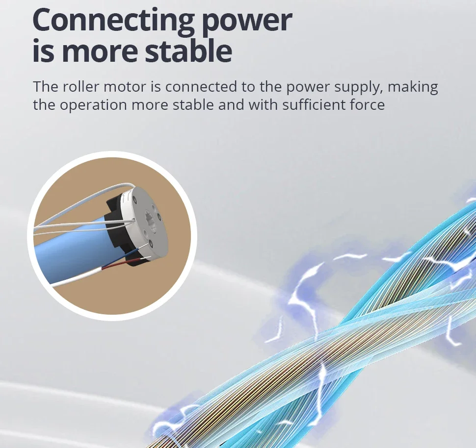 Matter Over WiFi 2N Smart Rollo-Motor für 37 38 mm Röhre Alexa Google Home Smartthings Homekit App-Steuerung – Detail 7
