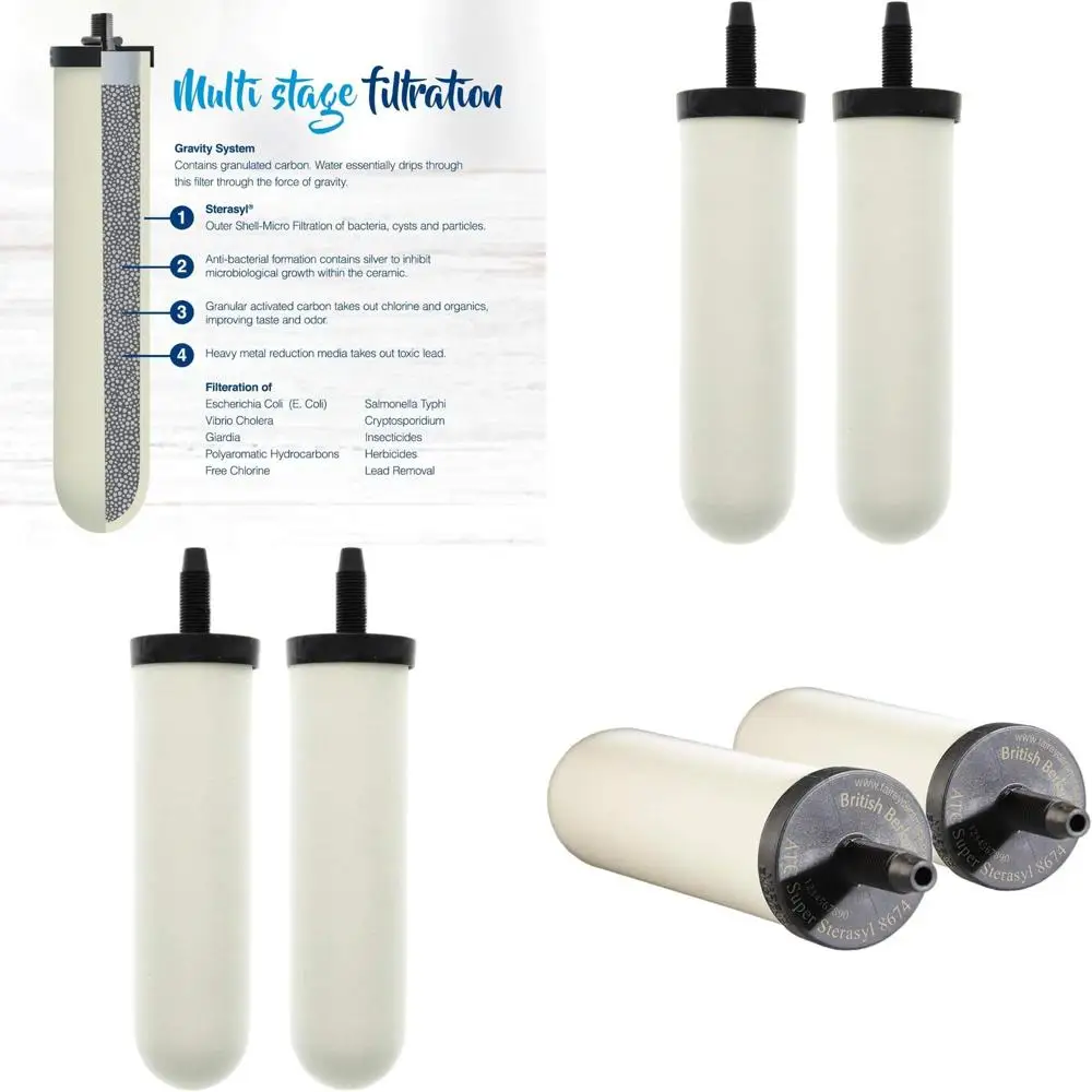 

Фильтр для воды Super Sterasyl ATC Ceic 0,5 микрон, двойной комплект, для систем Autoflow и Gravity