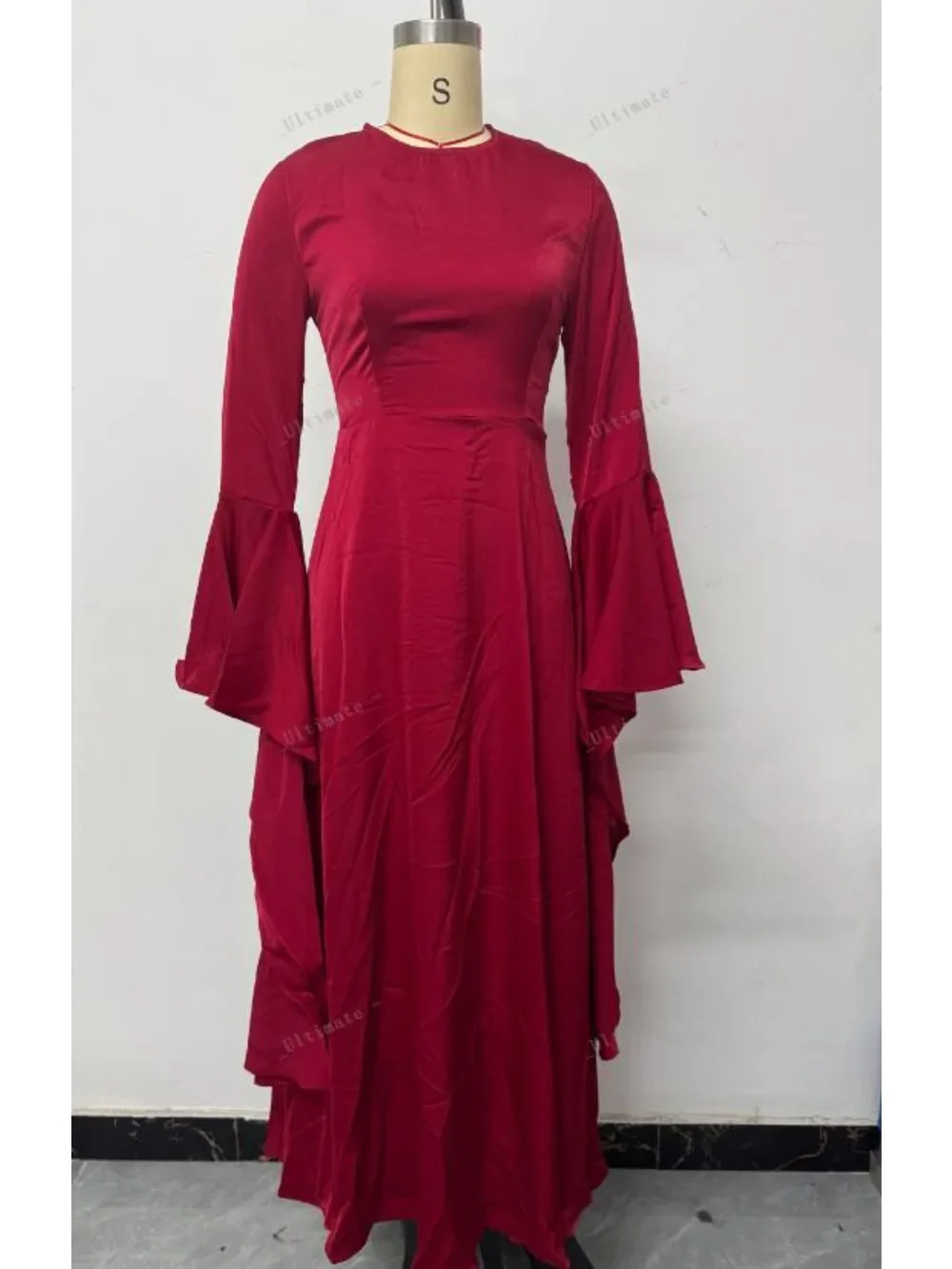 Eid Donne Musulmane Vestito Abaya Manica Svasata Abiti Largos Partito Caftano Jalabiya Ramadan Abiti Lunghi Dubai Caftano Arabo Robe 2025