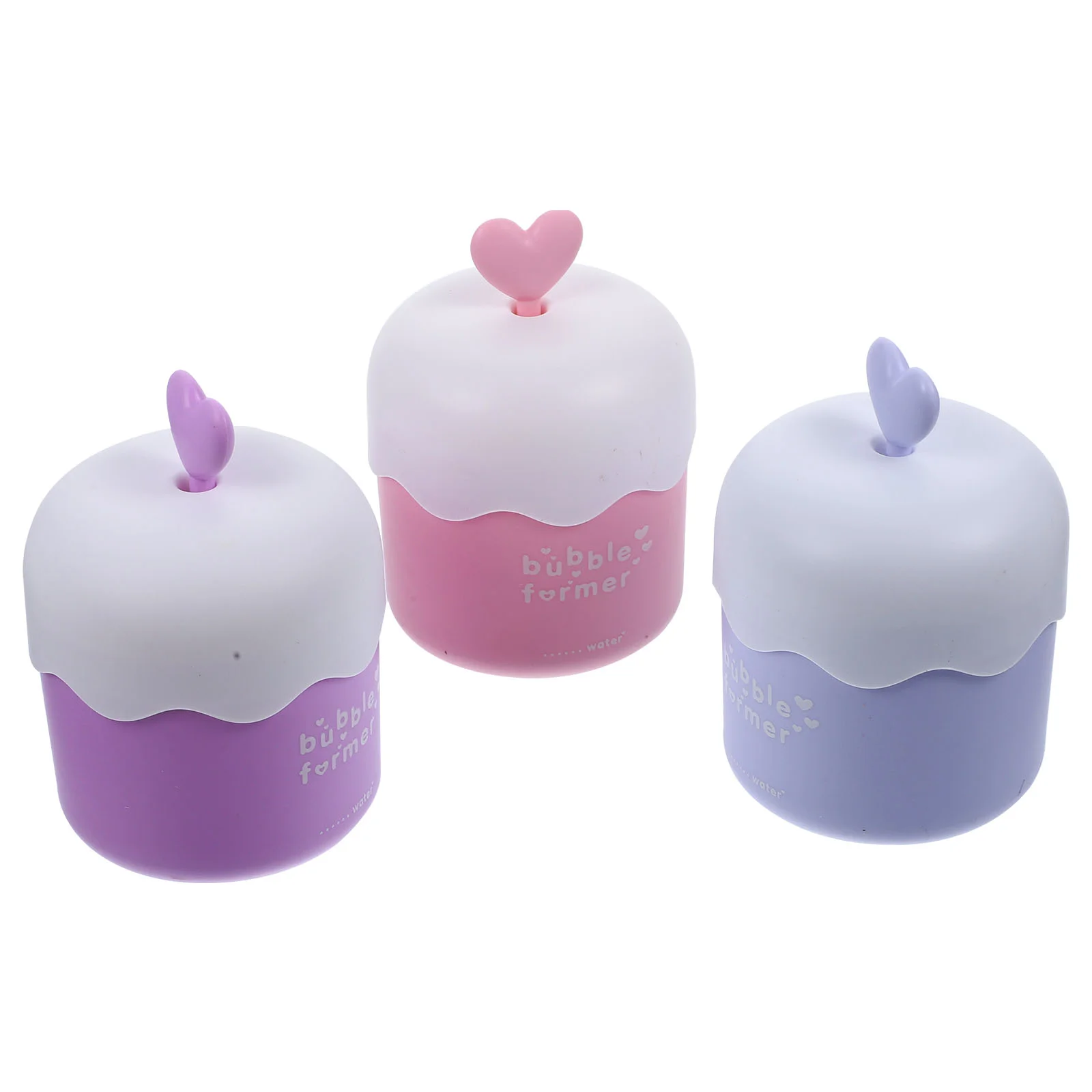 3 Pcs Push Bubbler Foam Maker Cup Small Hand Accessories Foamer for Face Wash Marshmallow Facial Pp Travel