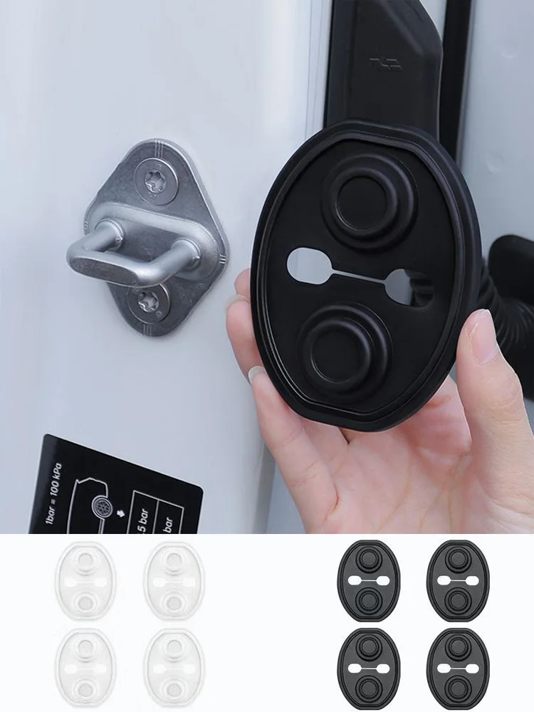 Upgrade Auto Tür Schließen Stoßfest Silikon Kissen Stumm Stoßdämpfer Schutz Abdeckungen Auto Tür Latch Zubehör