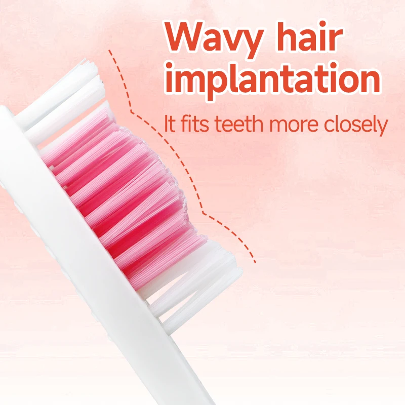 مجموعة فرش أسنان للبالغين مكونة من 12 قطعة، فرشاة أسنان ناعمة بشعيرات مموجة بلونين للبالغين، فرشاة أسنان عائلية للتنظيف العميق والعناية بالفم