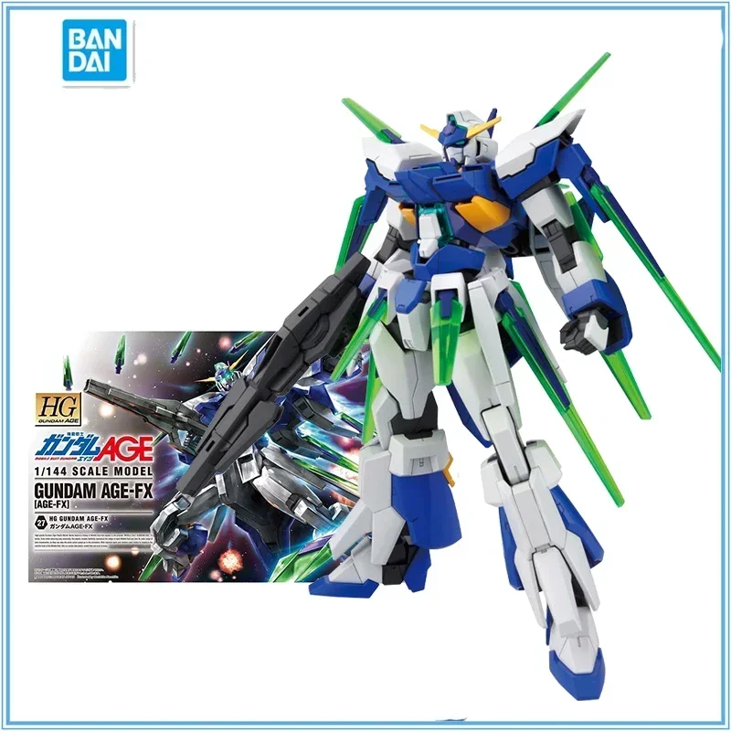 

Bandai Gundam Model Kit Anime Figure HG AGE-27 1/144 Gundam AGE-FX Genuine Gunpla Model Action Toy Figure Toys for Children
