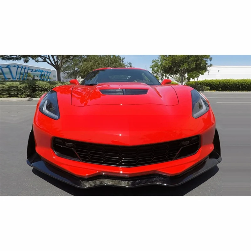 Auto-Zubehör Carbon-Faser Frontspoilerlippe Passend für C7 2013+ Außenmodifikationszubehör