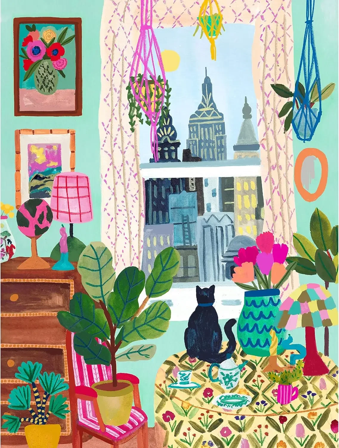 

Деревянные пазлы для кошек на подоконнике, 520/500/300 шт., пазлы для сложных семейных игр, подарок на вечеринку