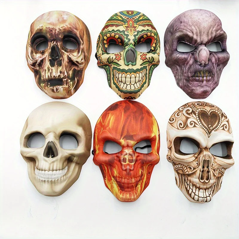 1PC Halloween Totenkopf Terror Maske, Karneval Ball Maske, Atmosphäre Maske, Halloween Dekoration Prop, Party Maske, Halloween Geschenk
