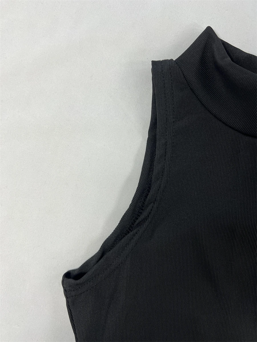 فساتين خالية من الأكمام للنساء فستان ماكسي من الساتان مع رقبة رسن بدون ظهر لحفلات السهرة الاستوائية مظهر أنيق وحسي