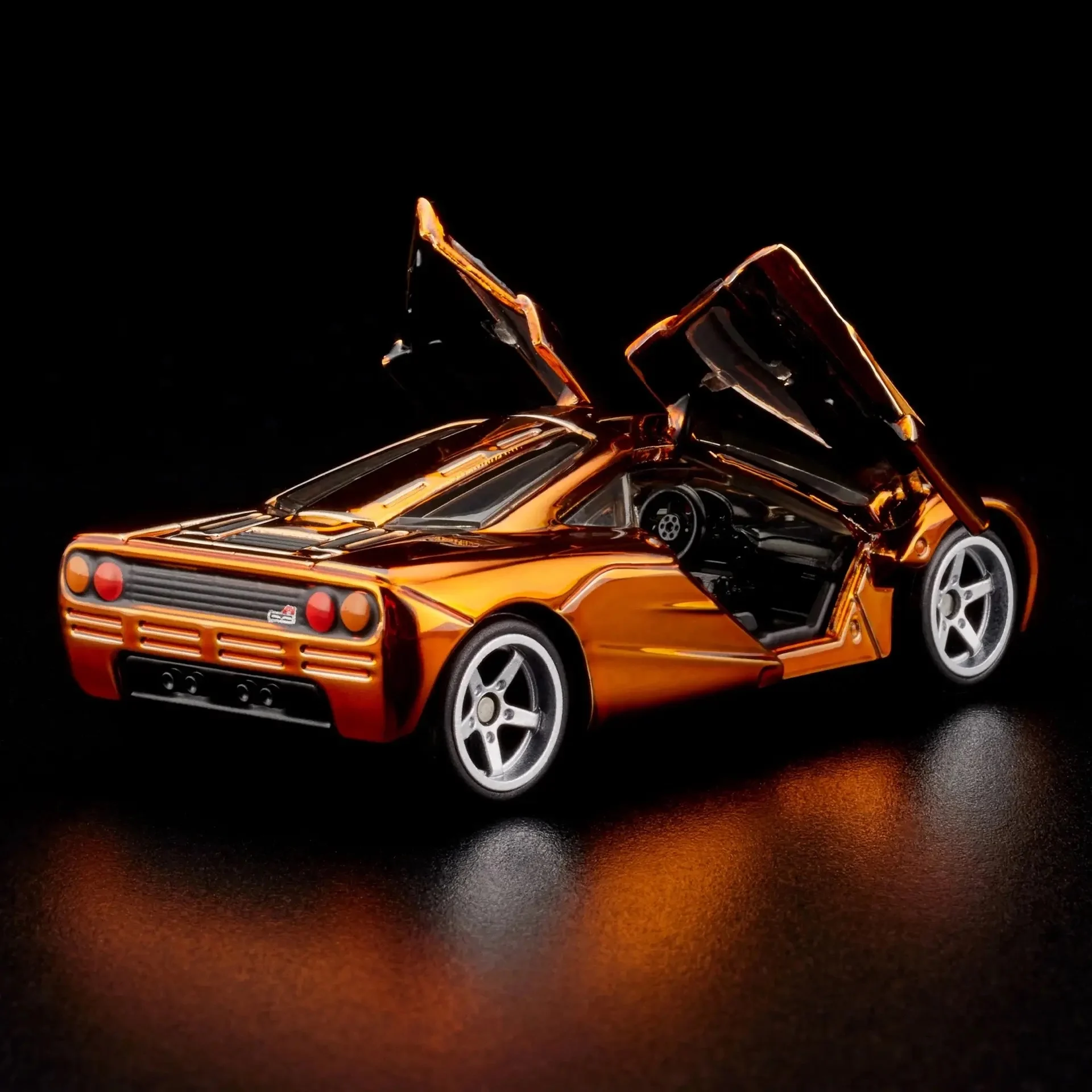 Hot Wheels Cars RLC McLaren F1 Electroplated Orange 1/64 Metal Die-cast Model Collection Toy Vehicles