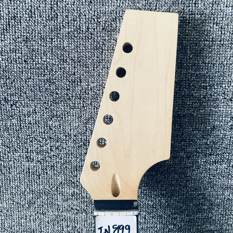 IN899  DIY Guitar Parts Custom Order Semi Finishing Tremolo Model Electric Guitar Neck Headstock Uncut for Replace