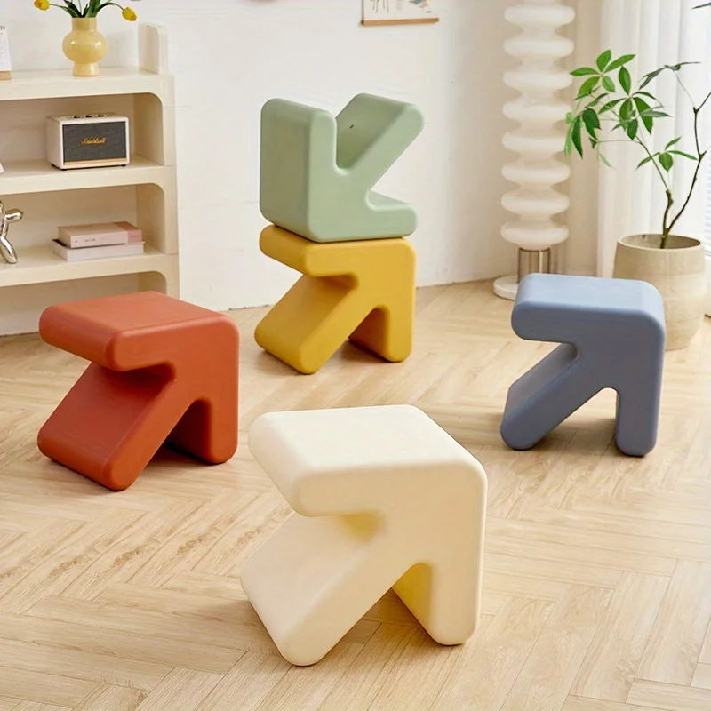 Creative Arrow Stool Multifunctional Nordic Style Small Chair Shoe Rack Living Room Furniture Home Decoration Gift