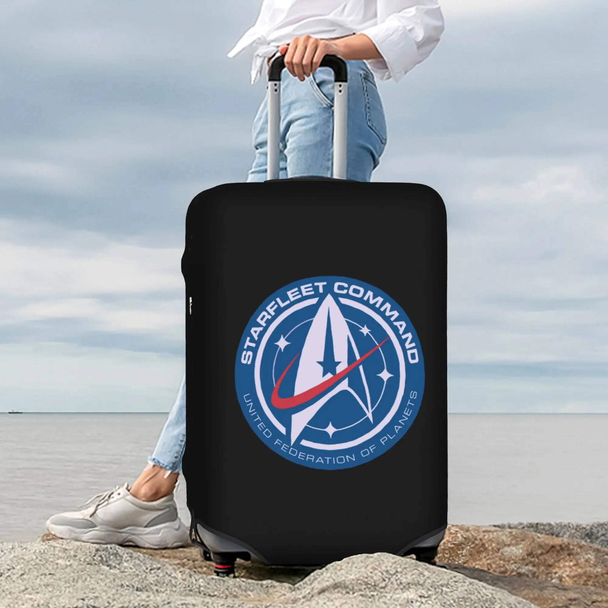 Custom Star Trek Suitcase Cover Washable Science Fiction TV Series Luggage Protective Covers for 18-32 inch