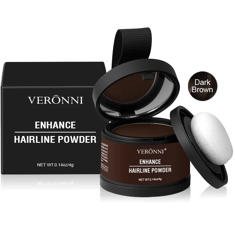 Haarlijn Poeder 4g Zwarte Wortel Cover Up Natuurlijke Instant Waterdichte Haarlijn Schaduw Poeder Haar Concealer Dekking 14 kleur