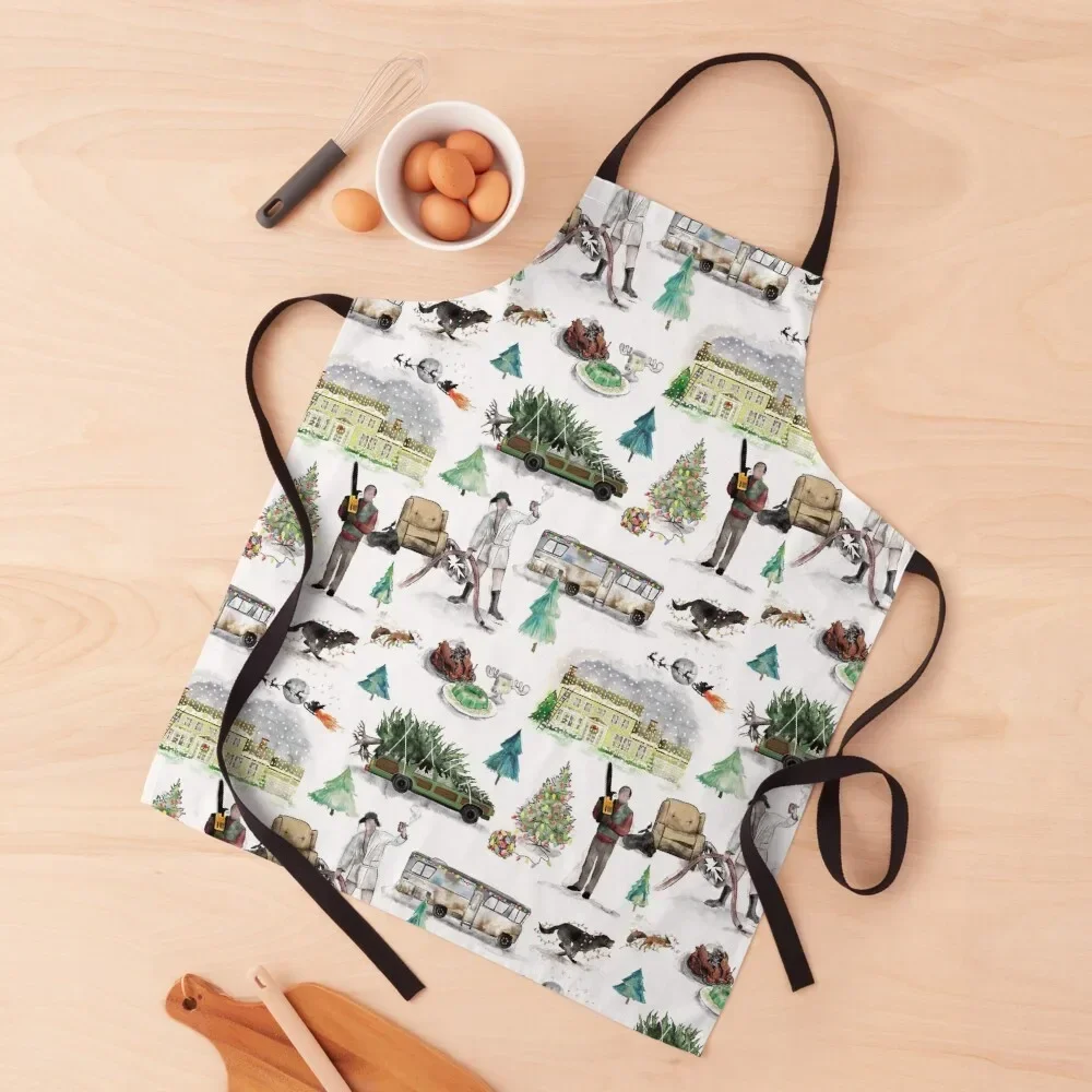

Lampoons Christmas Apron For Kitchen christmas 2025 barber uniform Art Apron