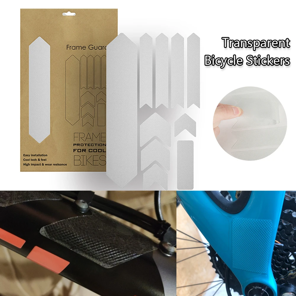 3D Bike Frame Protector Sticker Scratch-Resistant Protector Wear Resistant Wear Resistant Anti-UV Mountain Bike Mtb Accessories