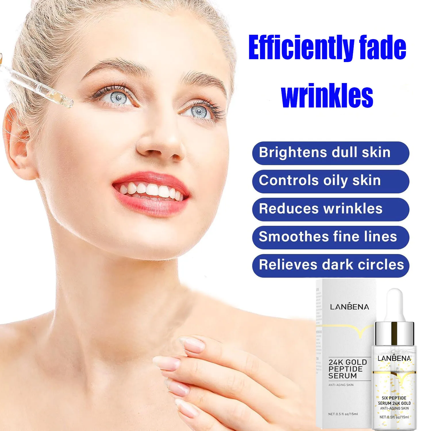 Hyaluronic Acid Serum Blackhead Removing Moisturizing Anti Acne Skin Care Repair Brighten skin Anti-Aging Fade wrinkles Serum