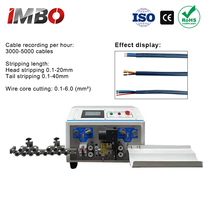 IM500 Computer Automatic Wire Stripping Machine Cutting Cable Peeling wire cutter Head stripping homemade wire stripping machine