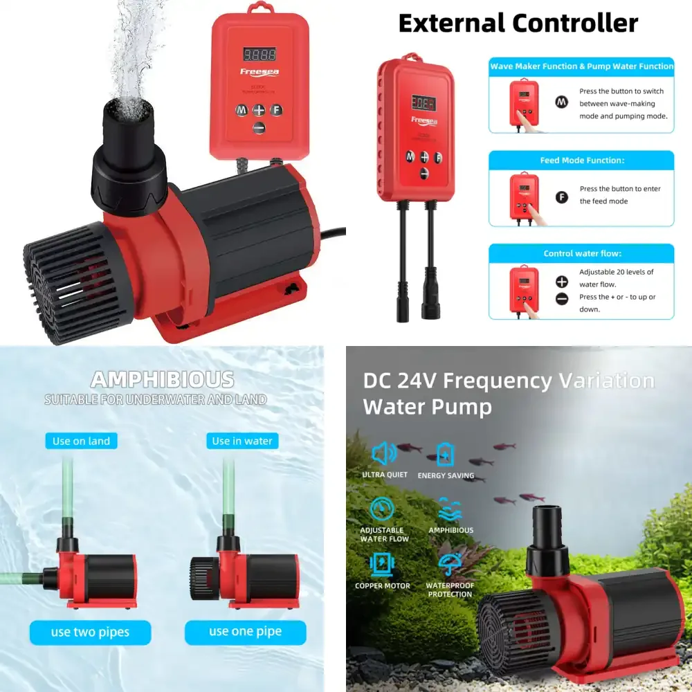 

Насос для воды Freesea 85W DC 12V: Умный, высокопроизводительный, с контролем расхода, низковольтный, для больших панелей, энергосберегающий, для небольших фонтанов