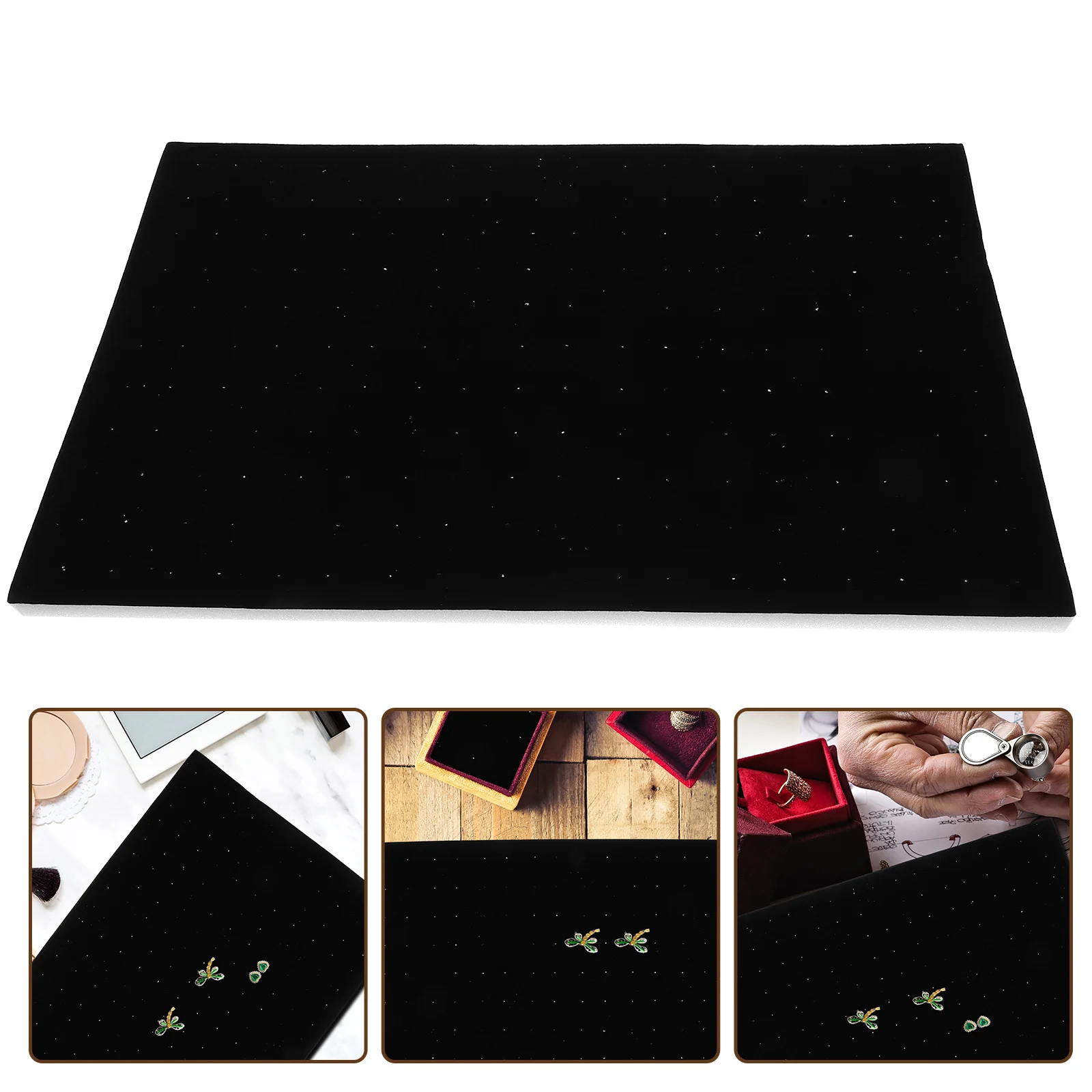 

Ear Stud Pad Display Holder Accessories Jewelry Sponge Insert Pads Earring Storage Mat