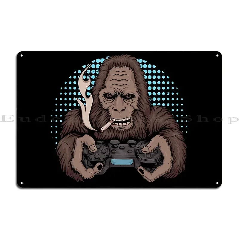 Gamer Monkey Metal Sign Designs Club Home Club Club Bar Tin Sign Poster
