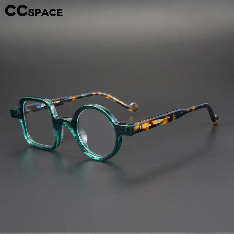 R49307 Asymmetrical Acetate Optical Presbyopic Eyewear Dioptric +50 +100 +300 Men Women High Quality Vintage Reading Glasses