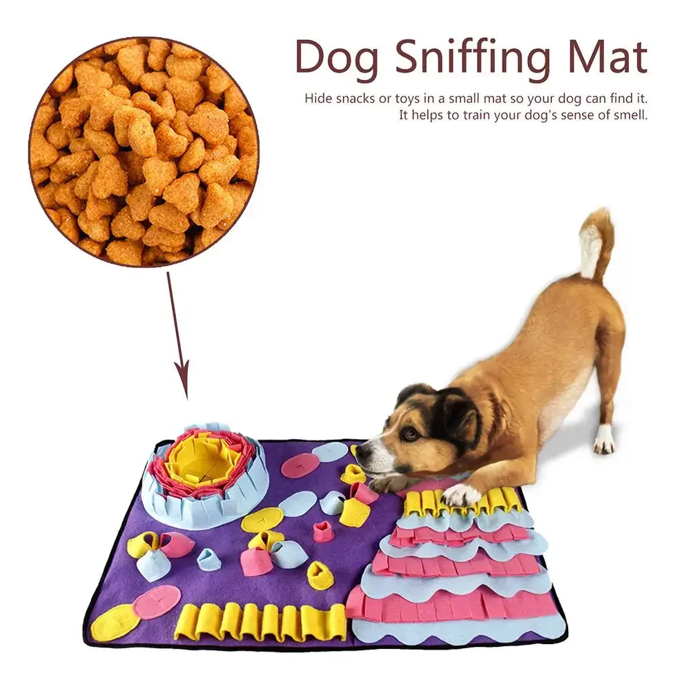 Anti Bite Nose Block Pad for Pets, Dog Toy, Feeding Training Blanket, Smell Carpet, Anti Stress Game, Dog Accessories