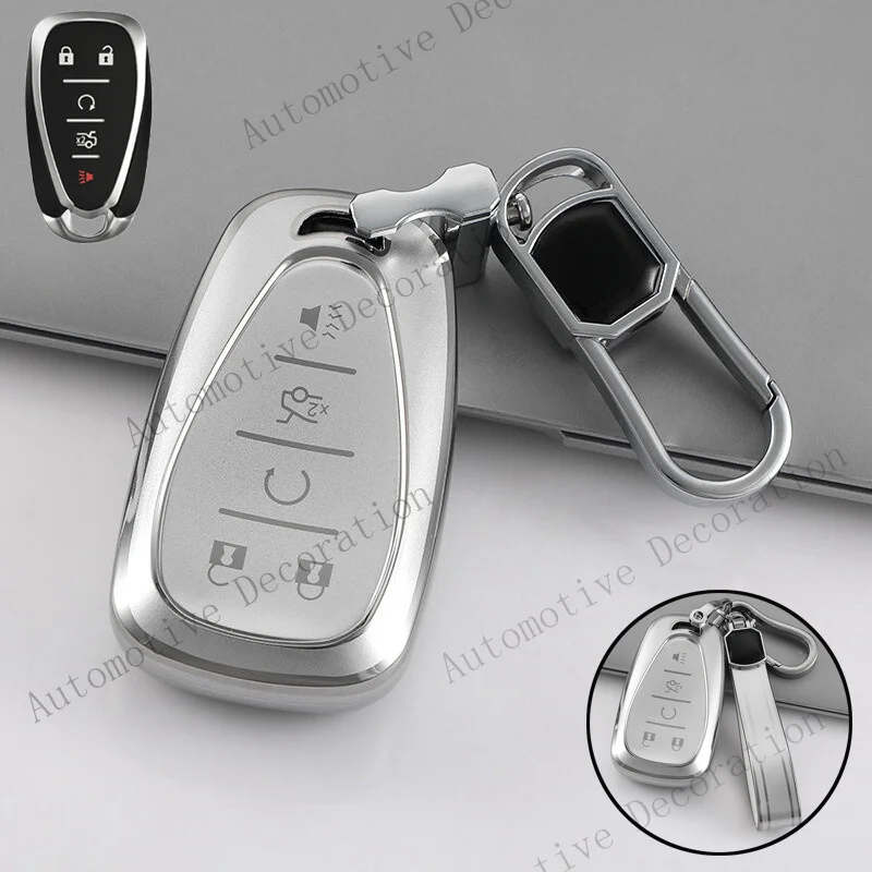 Z+ TPU Car Key Fob Case Cover Bag For Chevrolet Camaro Volt Cruze Spark Bolt Malib