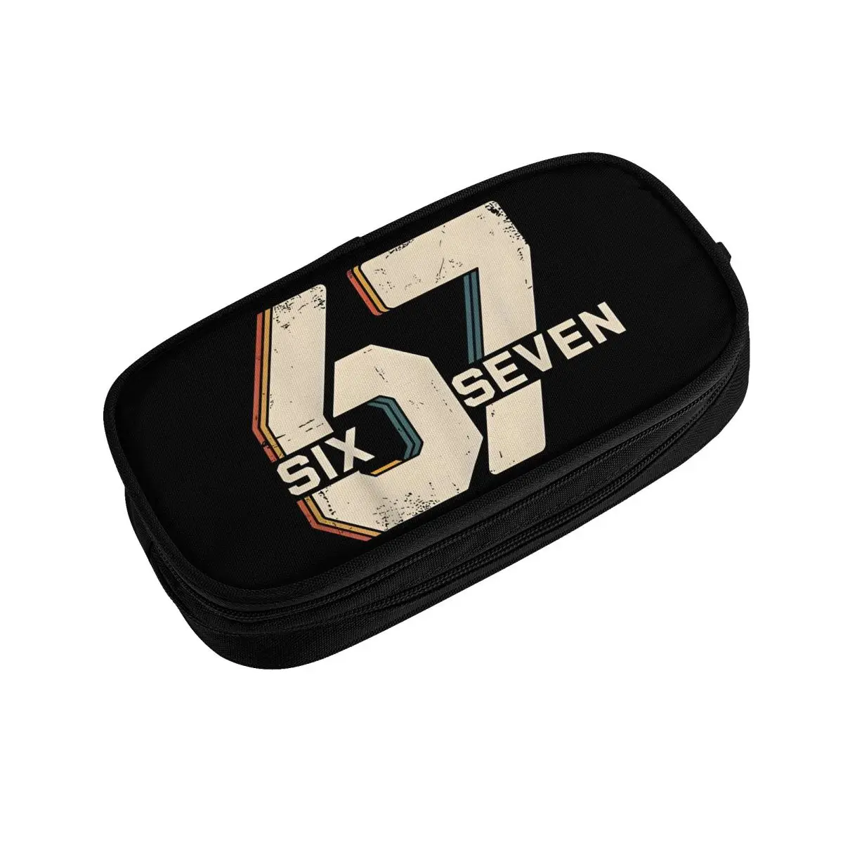 Custom 67 Six Seven Meme Kawaii Pencil Case Boy Girl Large Capacity Pencil Box Students Stationery