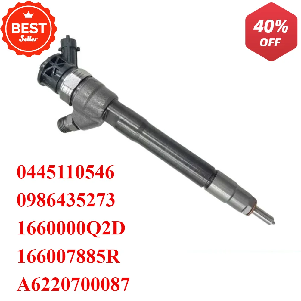 

New Diesel Fuel Injector Nozzle Injector 0445110546 A6220700087 For Renault Nissan NV300 Mercedes 1.6 DCI 166007885R